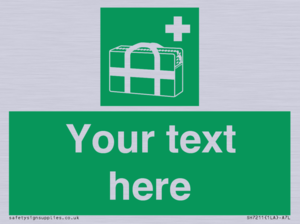 Custom sign safe condition Medical grab bag